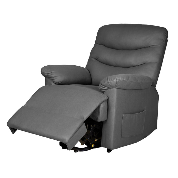 Grijs Vitadora sta-op stoel met massage en warmtefunctie