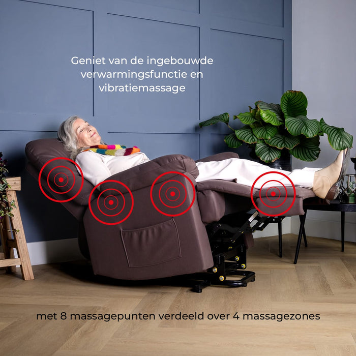 Vitadora sta-op stoel met massage en warmtefunctie